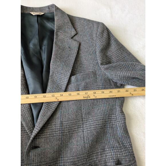 Vintage‎ Hunt Valley Wool Blazer Mens 42R Sportscoat Office Tweed Business USA - Picture 9 of 14